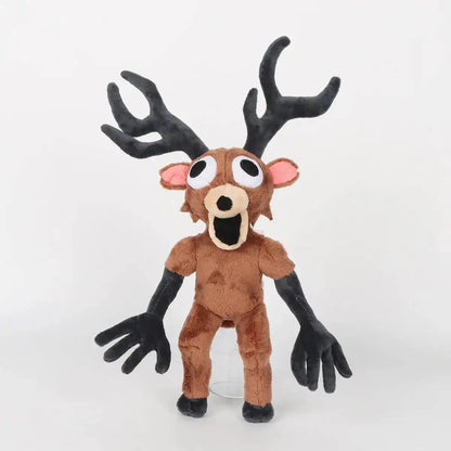 Forest Animal Plush Toy – Elk Deer & Owl Stuffed Doll mutation stand elk