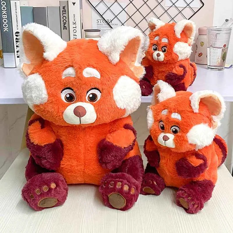 Kawaii Red Panda Plush Toy - Soft Cuddly Stuffed Animal Inspired by Turning Red, 3 Sizes