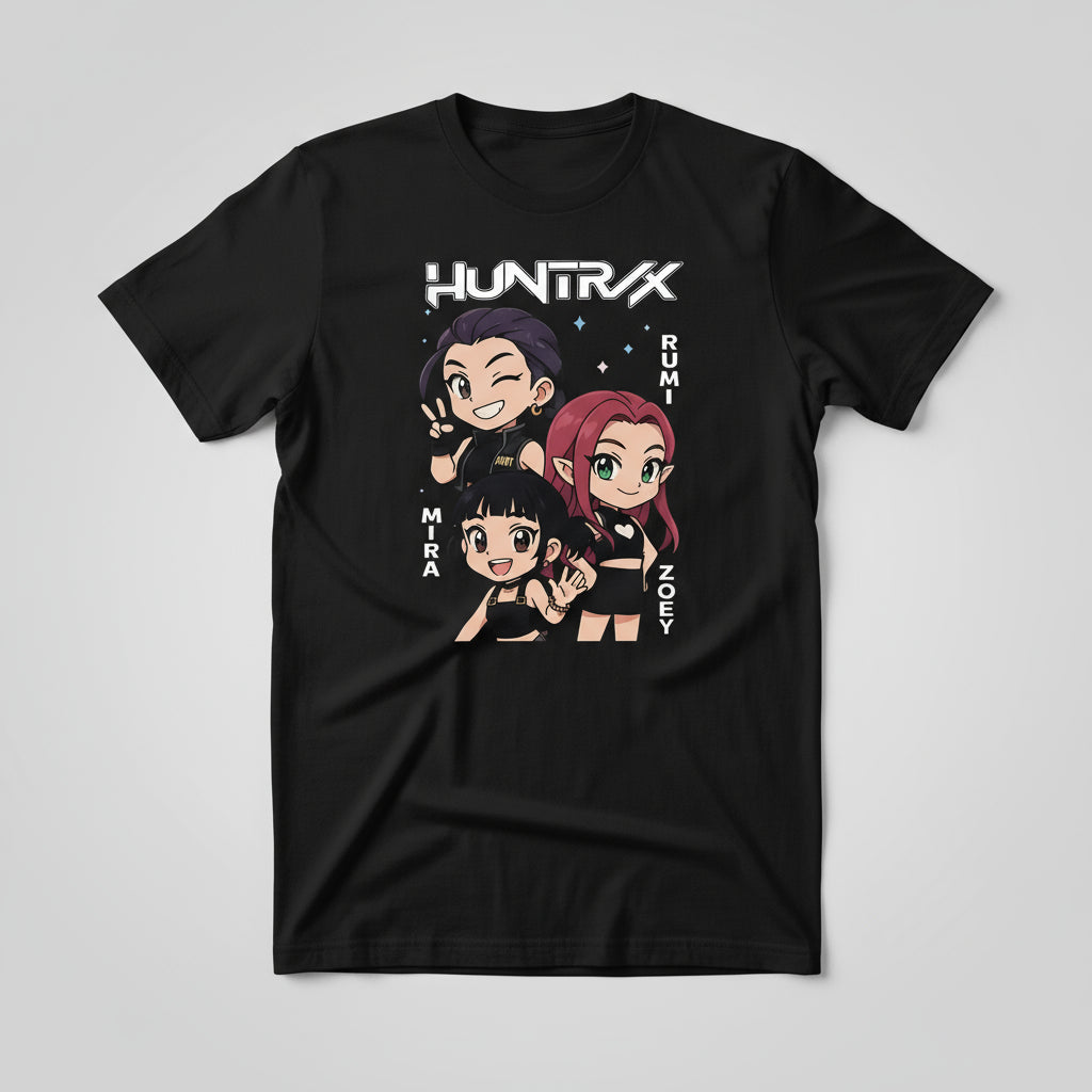 Kpop Demon Hunter T-shirt Summer New HD Tiger Print Pure Cotton Breathable T-shirt for Men and Women Round Neck Casual Soft Top