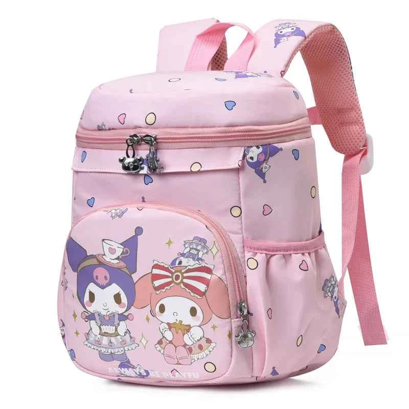 Kuromi Hello Kitty Orthopedic Backpack - Cartoon Kindergarten Schoolbags (9x4.7x6.3 inches)