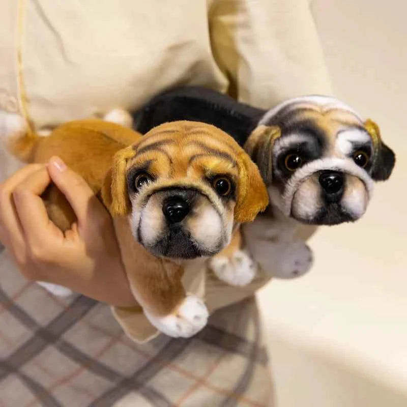 Realistic French Bulldog Plush Toy – Simulation Frenchie Dog Ornament & Collectible Decor