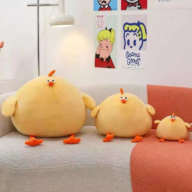 Funny Fat Chicken Plush Toys Pillow Soft Simulation Cute