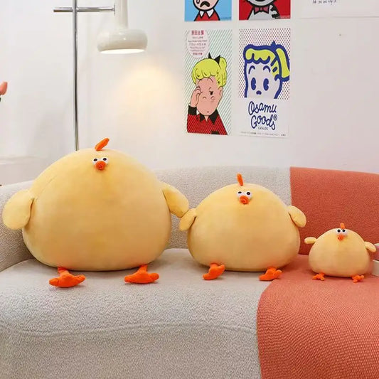 Funny Fat Chicken Plush Toys Pillow Soft Simulation Cute