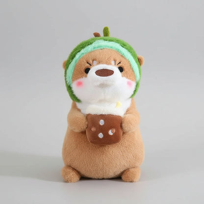 Kawaii Otter Plush Toy Lovely Otter Turn to Dinosaur Rabbit Unicorn Stuffed Doll Soft Cartoon Animal Pillow Birthday Gift