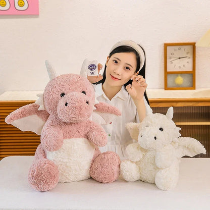 Green Little Flying Dragon Plush Toy – Soft Stuffed Dragon Pillow