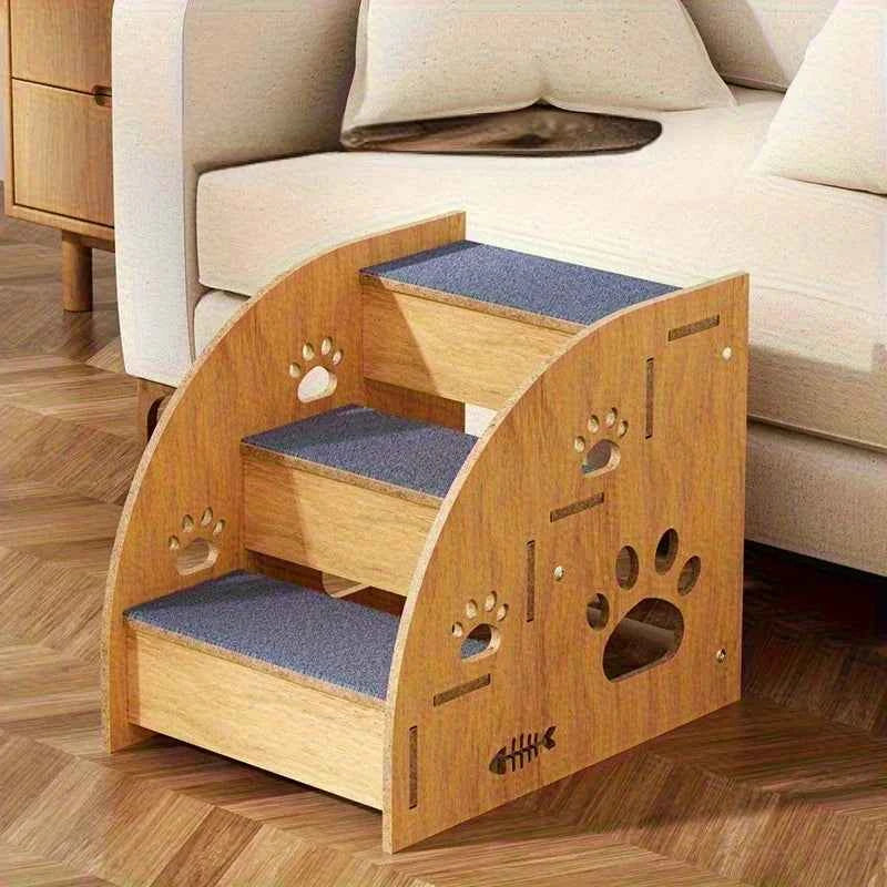 Dog ladder, detachable, with non-slip base. Suitable for small and medium-sized dogs, can be used indoors and outdoors.