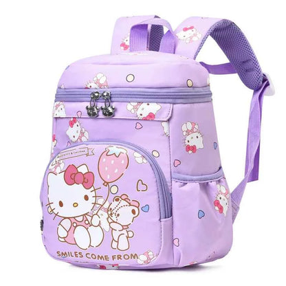 Kuromi Hello Kitty Orthopedic Backpack - Cartoon Kindergarten Schoolbags (9x4.7x6.3 inches)