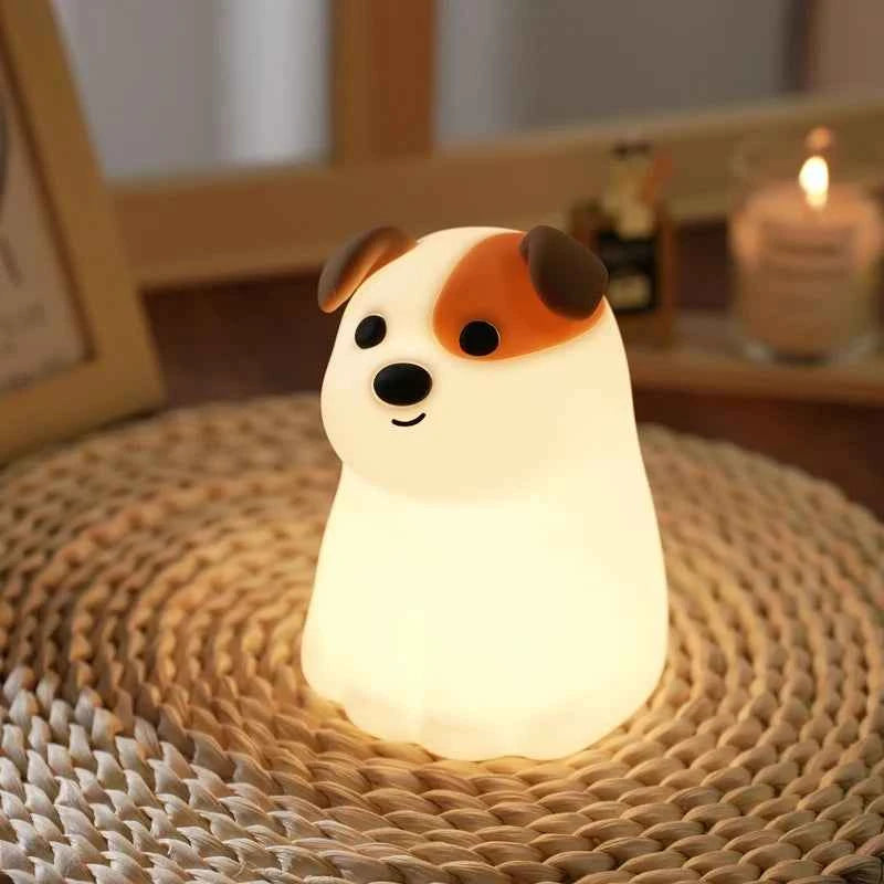 Kawaii Animal Silicone Night Light - Rechargable Fox/Duck/Frog Touch Sensor Lamp