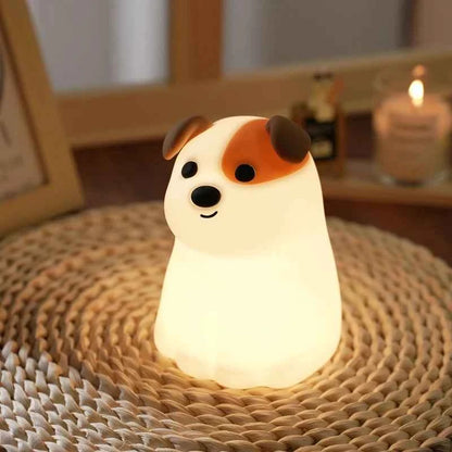 Kawaii Animal Silicone Night Light - Rechargable Fox/Duck/Frog Touch Sensor Lamp