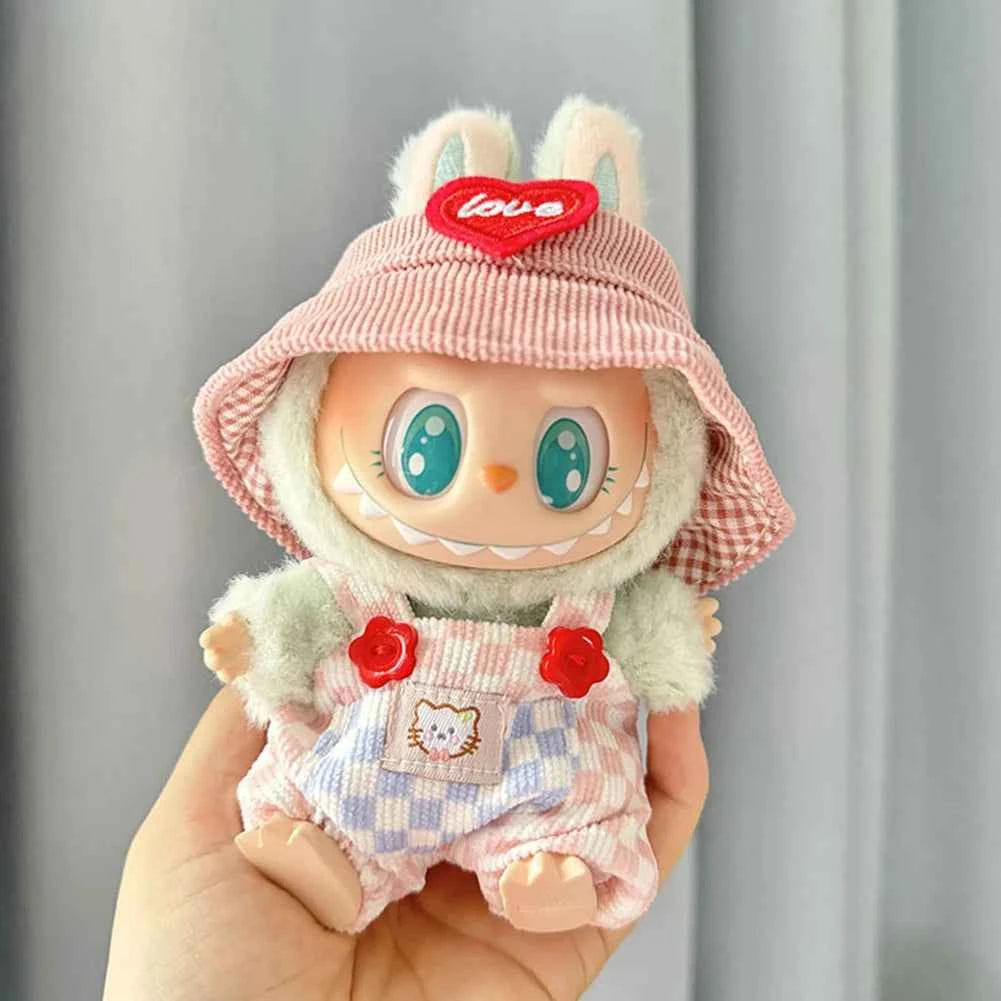 For Labubu V1 V2 Idol 17cm Cute Doll Clothes Fashion Sweater Outfit Accessories Party Sweater Clothing Cute Decoration Gifts