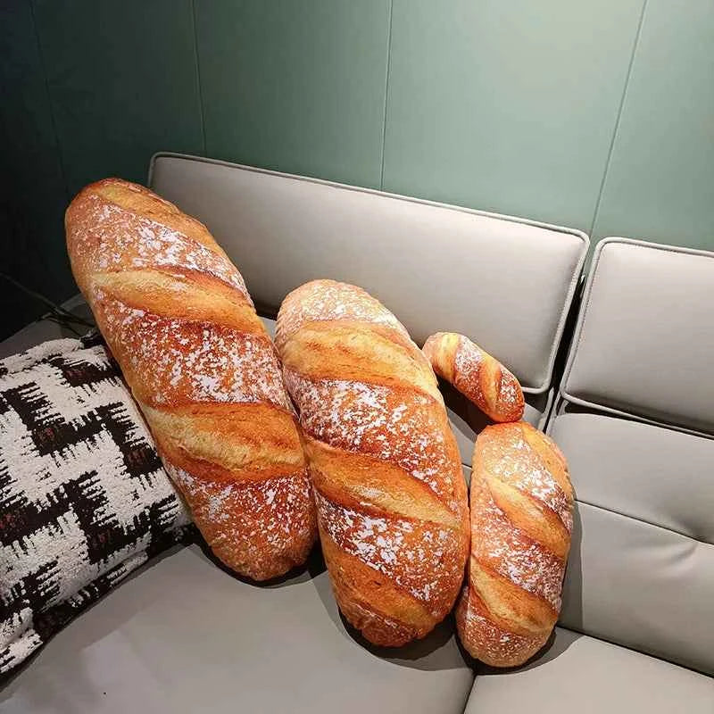 Giant Kawaii Bread Plush Pillow (15-27.6 in) - Soft Food Cushion Toy Christmas Gift