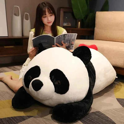 Kawaii Giant Panda Plush Doll - Soft Chubby Stuffed Animal Cuddle Pillow and Gift, 3 Sizes L-90cm (35.4")