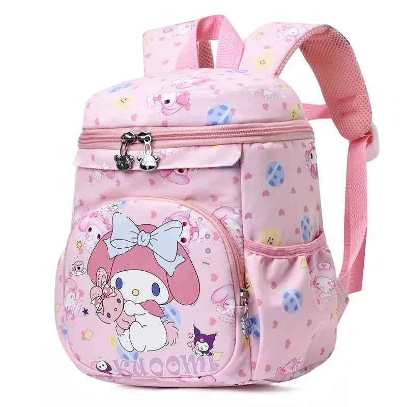 Kuromi Hello Kitty Orthopedic Backpack - Cartoon Kindergarten Schoolbags (9x4.7x6.3 inches)