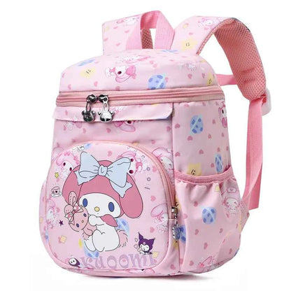 Kuromi Hello Kitty Orthopedic Backpack - Cartoon Kindergarten Schoolbags (9x4.7x6.3 inches)