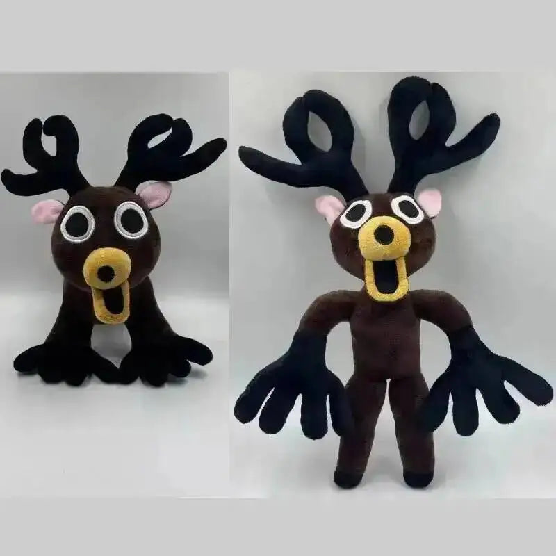 Forest Animal Plush Toy – Elk Deer & Owl Stuffed Doll 2pcs01