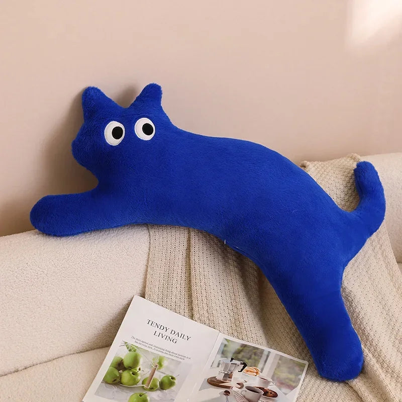 100cm Cute Soft Cat Pillow Plush Toys Stuffed Office Gifts Blue 100cm (39.4")