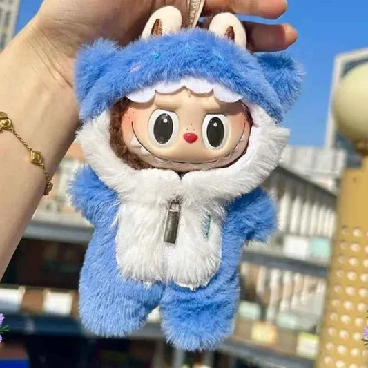 For Labubu Doll Clothes Hoodies Doll Clothes Color Match Hoodies Dolls Accessories Cute Decoration Little Cloths( no doll)