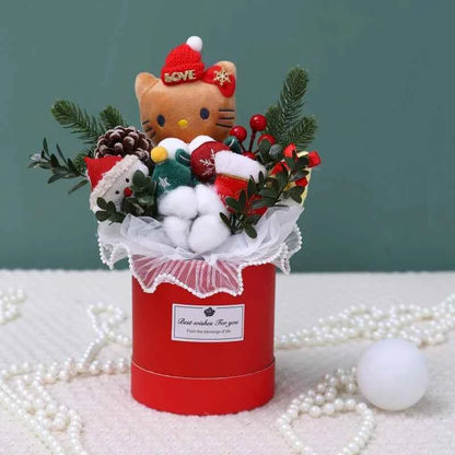 Sanrio Plush Bouquet (11.8-13.8 in) - My Melody/Kuromi/Cinnamoroll Hug Bucket Gift