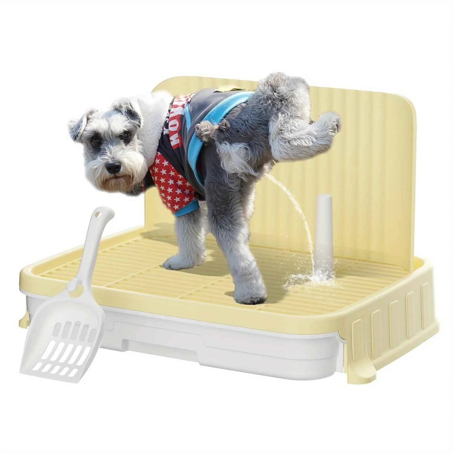 Indoor Dog Potty Tray with Protection Wall | Every Side for No Leak Keep Paws Dry and Floors Clean