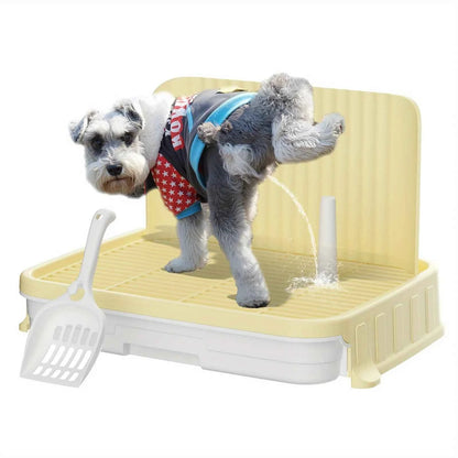 Indoor Dog Potty Tray with Protection Wall | Every Side for No Leak Keep Paws Dry and Floors Clean