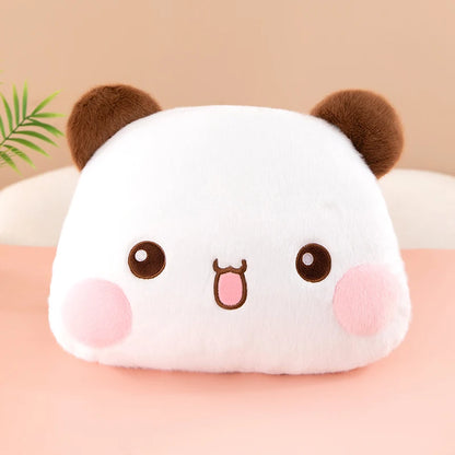 Cute Panda Cat Plush Pillow – Soft Kawaii Stuffed Cushion