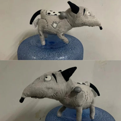 Patchwork Dog Plush Toy – Soft Gothic Puppy Stuffed Doll
