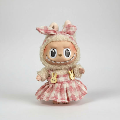 For Labubu V1 V2 Idol 17cm Cute Doll Clothes Fashion Sweater Outfit Accessories Party Sweater Clothing Cute Decoration Gifts