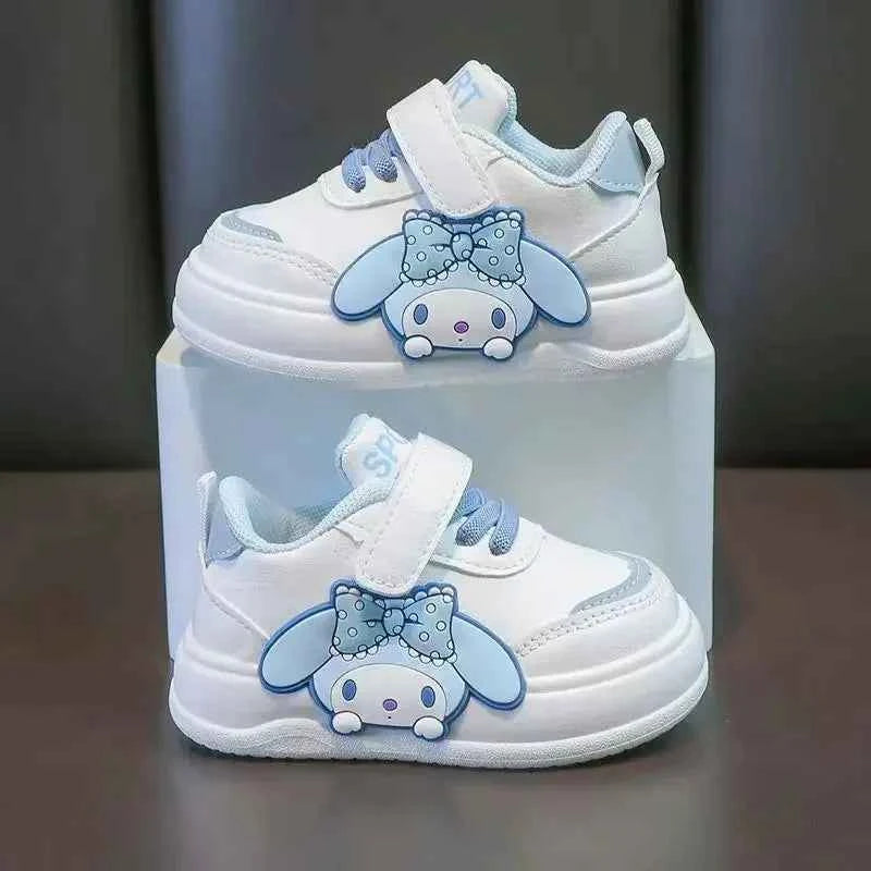 Girl White My Melody Cartoon Sneakers - Anti Slip Soft Bottom Child Sports Shoes