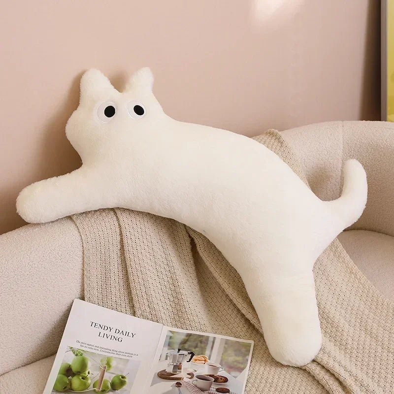 100cm Cute Soft Cat Pillow Plush Toys Stuffed Office Gifts White 100cm (39.4")