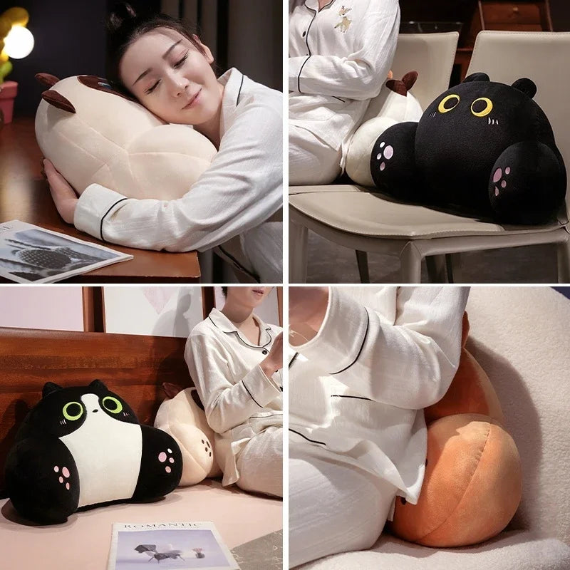 Thickened Cat Back Cushion Siamese Calico Cat Sofa Bed Home