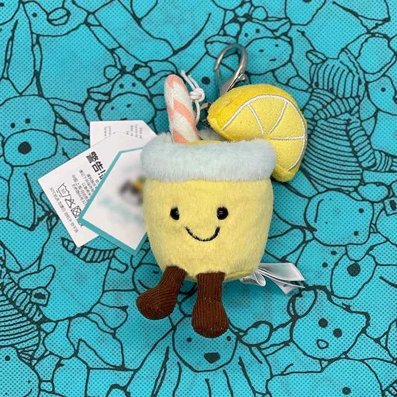 Marshmallow Plush Toy, Mini Cherry Charm, Jellyfish Plush Toy, Watermelon, Sunflower, JC Sour Pickle Bag Charm