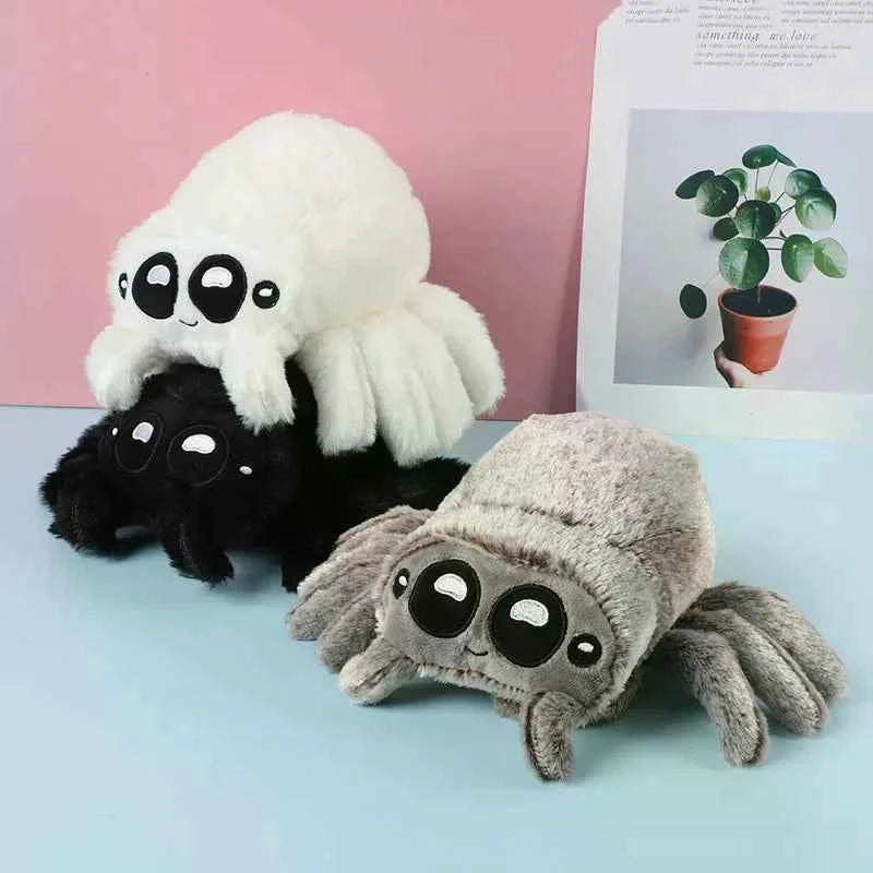 Kawaii Spider Plush Toy - Soft Stuffed Halloween Companion Doll and Gift, 3 Colors