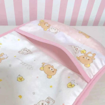 Kawaii Rilakkuma Wall Hanging Storage Bag Cartoon Bear Door
