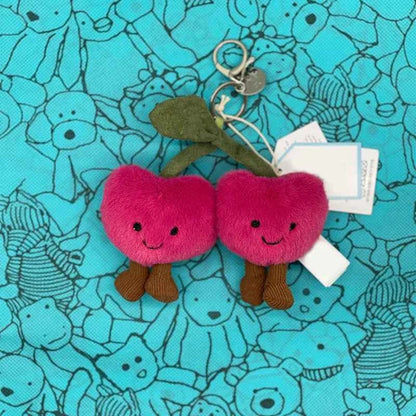 Marshmallow Plush Toy, Mini Cherry Charm, Jellyfish Plush Toy, Watermelon, Sunflower, JC Sour Pickle Bag Charm
