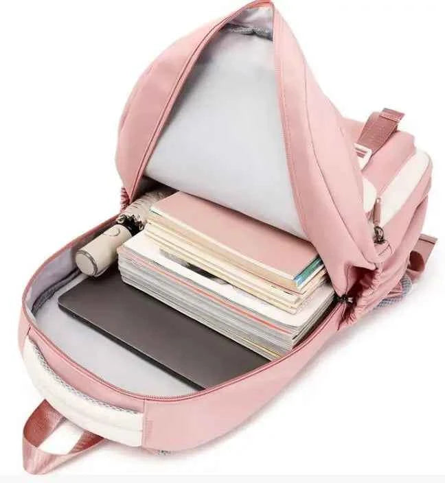 Backpack Lovely Kuromi Melody Girl School Bag for Teenage College Women SchoolBag High Student Bag Backpack