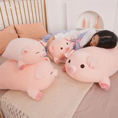 Fat Pig Plush Pillow – Soft Stuffed Animal Cushion