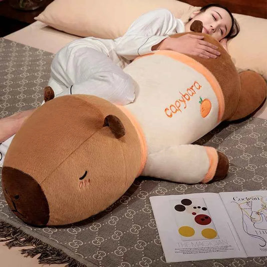 Giant Cute Capybara Plush Doll (29.5-39.4 in) - T-shirt Throw Pillow Best Gift