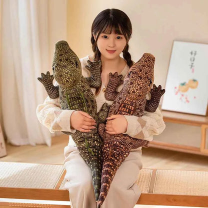 Simulated Crocodile Plush Toys Stuffed Soft Lifelike Animal