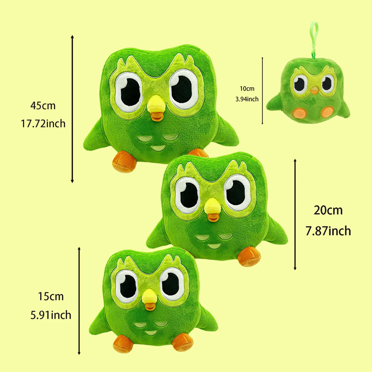 Kawaii Owl and Scarf Bear Plush Collection - Soft Stuffed Animal Dolls and Room Cushion Gift, 26 Styles B-4pcs
