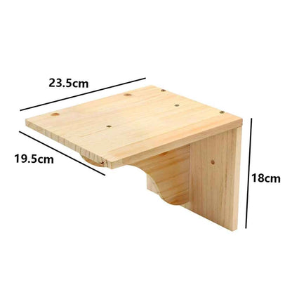 1 Piece Wall-mounted Cat Climbing Rope Solid Wooden Pedals Small platform China Mainland