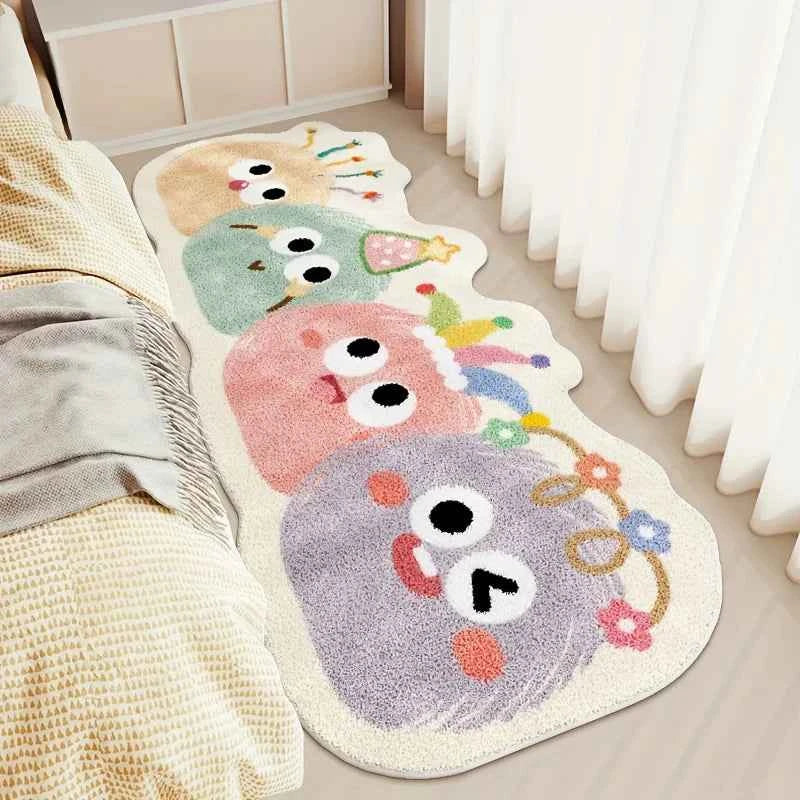 Cute Cartoon Carpet Long Carpet Rug Live Room Bedroom Mat B