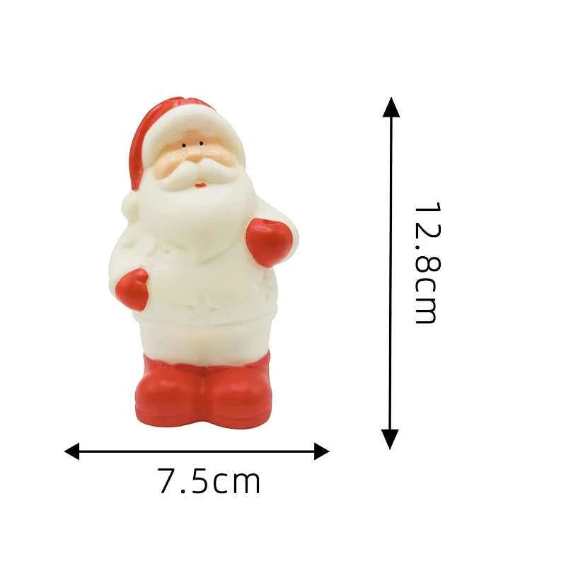 Cute LED Christmas Night Light (5.0 in) - Santa/Snowman Bedside Holiday Ornament