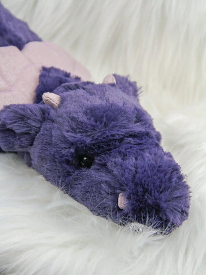 Cute Dragon Plush Toy – 38cm Soft Pterosaur Stuffed Pillow Purple 15" (38cm)