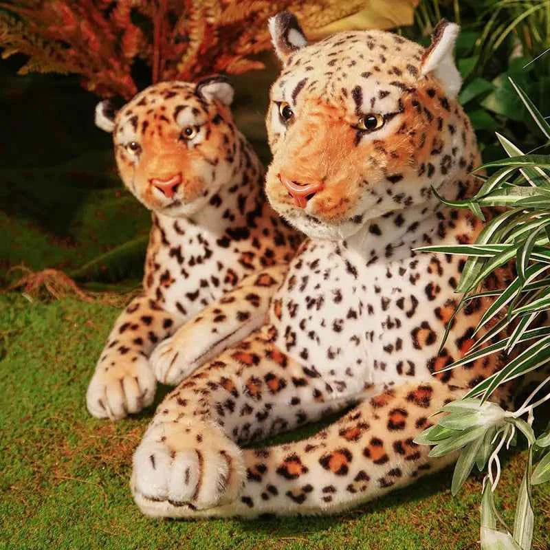170cm Lifelike Leopard Plush Toys Soft Stuffed Animals Giant Real Life Dolls High Quality Cheetah Model for Kids Gift Room Decor