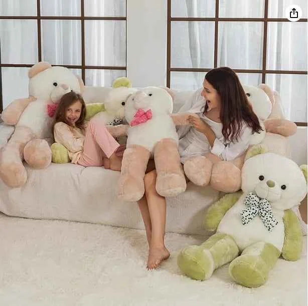Big Teddy Bear 4 Feet Jumbo Stuffed Animals,Giant Stuffed Teddy Bear Plush Toy,Birthday,Christmas,Valentine's Day 47 Inch