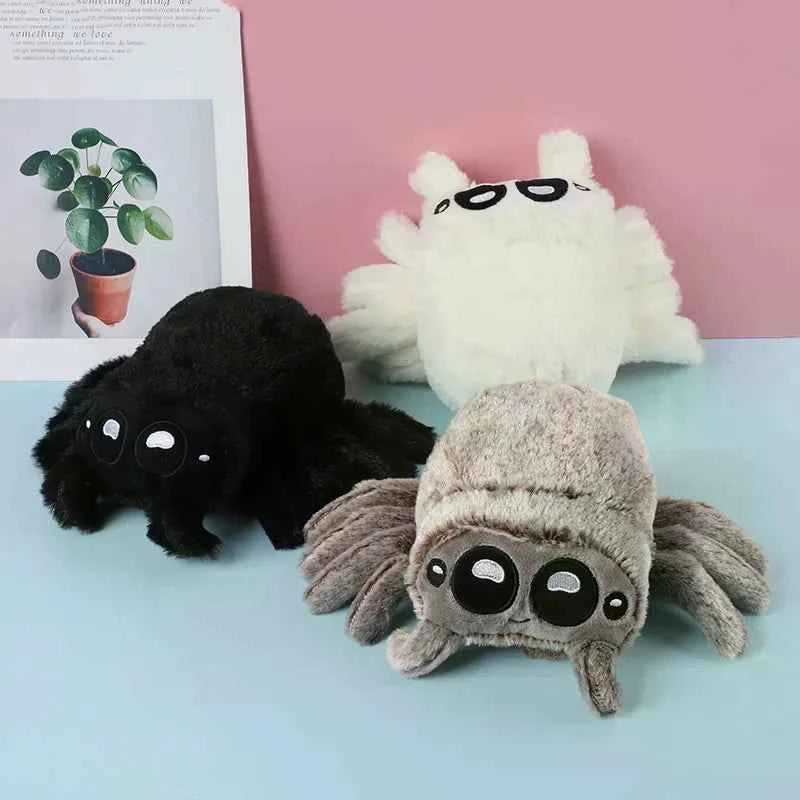 Kawaii Spider Plush Toy - Soft Stuffed Halloween Companion Doll and Gift, 3 Colors