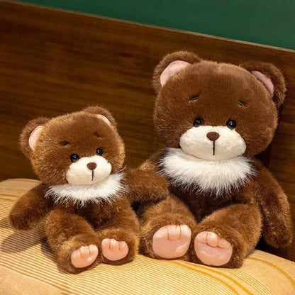 Kawaii Animal Plush Doll - Soft Stuffed Bear, Fox, and Pig Hugging Toy and Gift, 22cm and 30cm