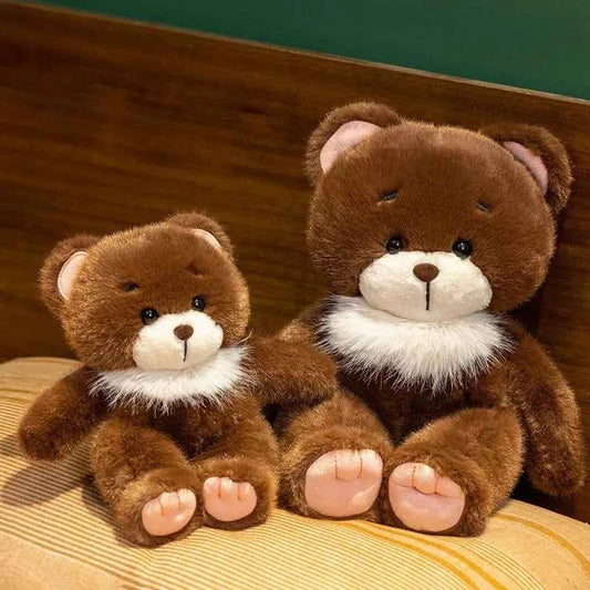 Kawaii Animal Plush Doll - Soft Stuffed Bear, Fox, and Pig Hugging Toy and Gift, 22cm and 30cm