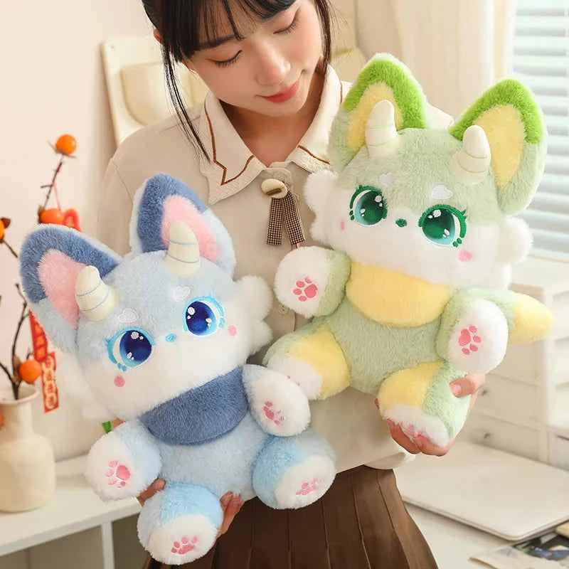 35cm Fox Plush Toy Baby Kids Appease Sleeping Pillow Doll Animal Stuffed Plush Toy Birthday Gifts for Girls Children
