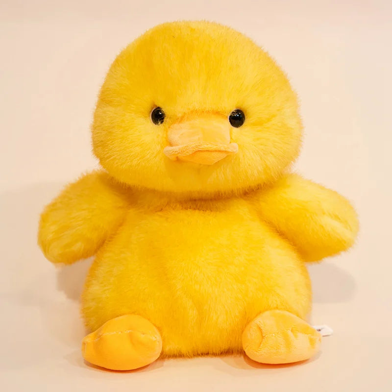 Kawaii Yellow Duck Plush Pillow - Soft Fluffy Stuffed Duck Toy and Room Decor Gift, 25cm and 30cm Yellow Duck